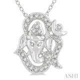 Om Ganesha Petite Diamond Fashion Pendant