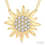 Sun Petite Diamond Fashion Pendant