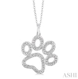 Silver Diamond Pendant