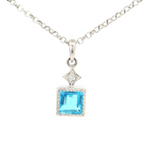 Sterling & Gold Filled Gemstone Pendant