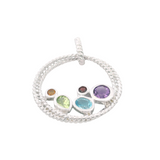 Sterling & Gold Filled Gemstone Pendant