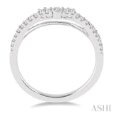 1/5 Ctw Round Cut Diamond Wedding Band in 14K White Gold