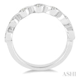 1/2 Ctw Round Cut Diamond Stack Band in 14K White Gold