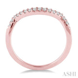 1/5 ctw Round Cut Diamond Wedding Band in 14K Rose Gold