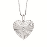 Silver Diamond Pendant