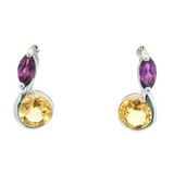 Sterl. S.- Gold filled Ear w/ Dia/Gem