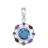 Sterling & Gold Filled Gemstone Pendant