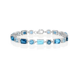 SS & GF Bracelets with Gems/Dia