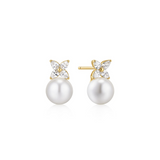 Sterl. S.- Gold filled Ear w/ Dia/Gem