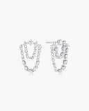 Sterl. S.- Gold filled Ear w/ Dia/Gem