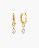 Sterl. S.- Gold filled Ear w/ Dia/Gem