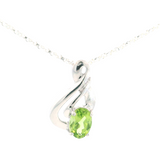Sterling & Gold Filled Gemstone Pendant