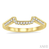 1/6 ctw Round Cut Diamond Wedding Band in 14K Yellow Gold