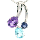 Sterling & Gold Filled Gemstone Pendant