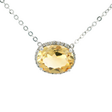 Sterling & Gold Filled Gemstone Pendant