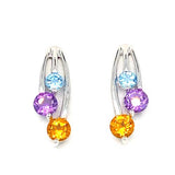 Sterl. S.- Gold filled Ear w/ Dia/Gem