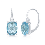 Sterl. S.- Gold filled Ear w/ Dia/Gem