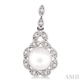 Pearl & Diamond Earrings