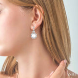 Pearl & Diamond Earrings