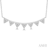 Triangle Bar Diamond Pendant