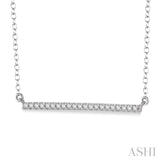 Horizontal Bar Diamond Pendant