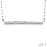 Horizontal Bar Diamond Pendant