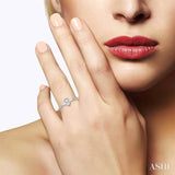 Pear Shape Diamond Promise Ring