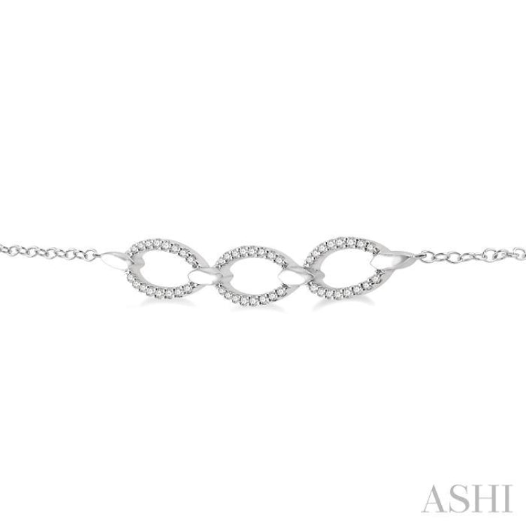 Oval Diamond Chain Bracelet