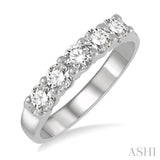 5 Stones Diamond Weeding Band