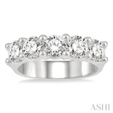 5 Stones Diamond Weeding Band