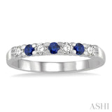 Gemstone & Diamond Wedding Band