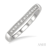Diamond Curved Wedding Band