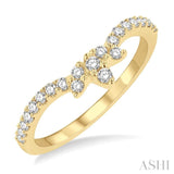 Diamond Curved Wedding Band