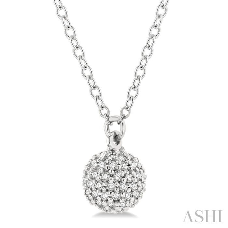 JHB Gold Plated American Diamond Single Ball Pendant with Chain for Women  and Girls : Amazon.in: Fashion