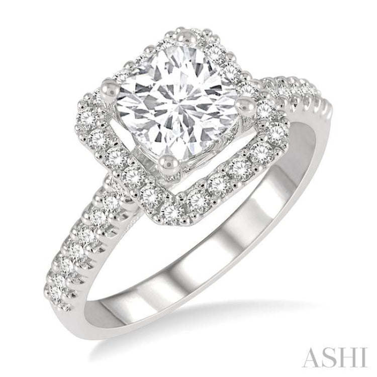 Oval Shape Semi-Mount Diamond Engagement Ring - 216L2LHADFHWG-SM –  Lewisburg Jewelry