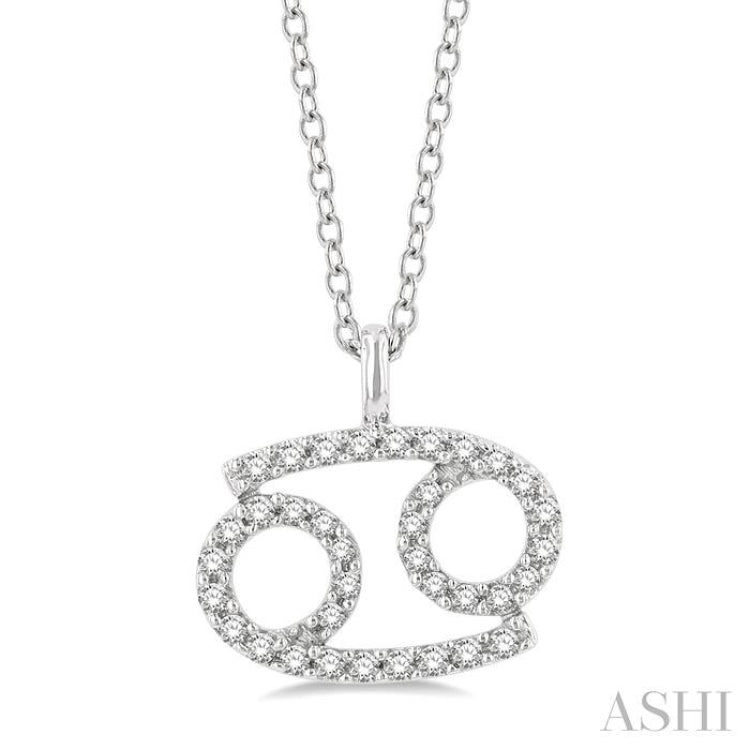 Cancer Zodiac Diamond Necklace – Miki and Jane