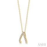 Wishbone Petite Diamond Fashion Pendant