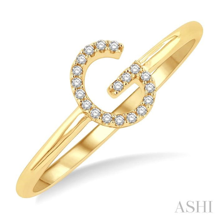10kt Yellow Gold Womens Baguette Diamond Initial A Letter Ring 1 Cttw | Las  Villas Jewelry